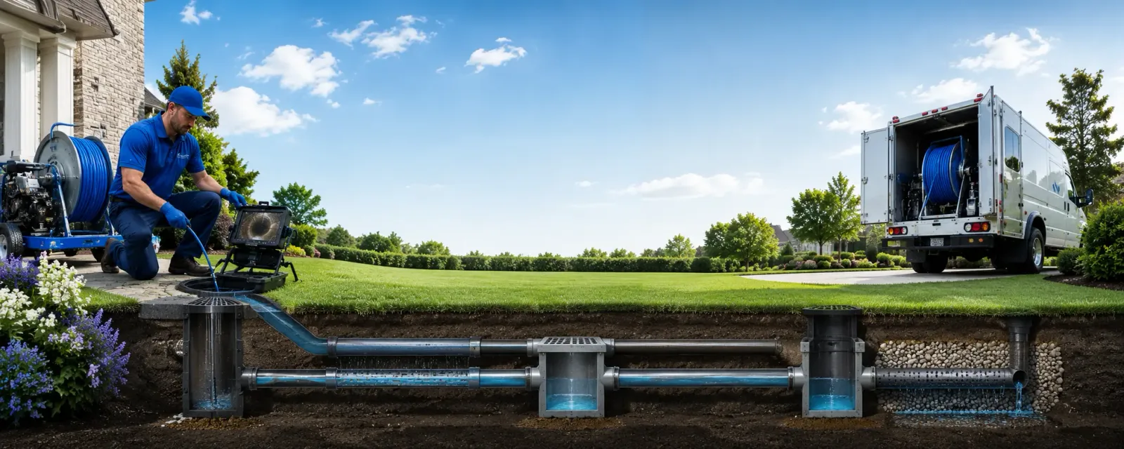 Outdoor drain cleaning information for Scipio, IN